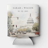 シックミニマルワシントンDC、米国ウォーター結婚カラー 缶クーラー (裏面)