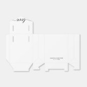 シックミニマル白黒結婚のラブスクリプト フェイバーボックス (折り畳みなし)