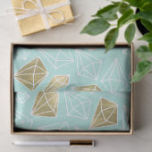 シックミントと金ゴールドダイヤモンド 薄葉紙 (ギフト)