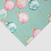 シックミントピンク金ゴールドクリスマスオーナメント 薄葉紙 (詳細)