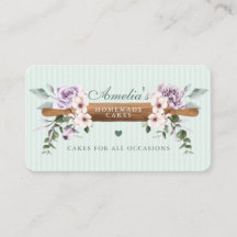 シックミントフローラ水彩ベーカリー転がズピン