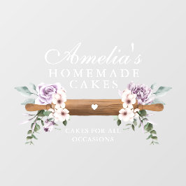 シックミントフローラ水色ベーカリーズ転がピン ウィンドウサイン