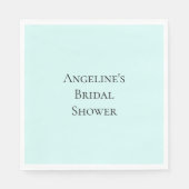 シックミントブライダルシャワー スタンダードランチョンナプキン (正面)