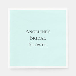 シックミントブライダルシャワー スタンダードランチョンナプキン