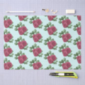 シックミントブルゴーニュ金ゴールド結婚バラ葉ズ 薄葉紙 (クラフト)