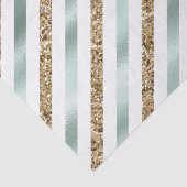 シックミントホワイト金ゴールドストライプグリッター 薄葉紙 (詳細)