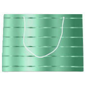 シックミントリボンボウブライダルシャワー ラージペーパーバッグ (正面)