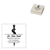 シックメディカルアスクレピウススクリプト名差出人住所 ラバースタンプ (押印)