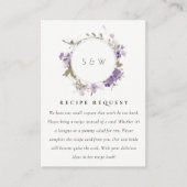 シックメドウ薄紫フローラリースレシピ要求 エンクロージャーカード (正面)