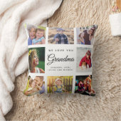 シックモダンおばあちゃんキープサケファミリーフォトコラージュ クッション (ブランケット)