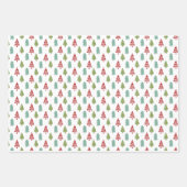 シックモダンかわいいクリスマスツリー ラッピングペーパーシート (正面2)