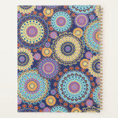 シックモダンかわいいトレンディーナカラフルイビーパターン プランナー手帳 (裏面)