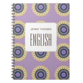 シックモダンかわいいトレンディーパタカラフルーン教室 ノートブック