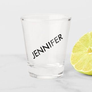 シックモダンで贅沢な名前を付けパーソナライズされたる ショットグラス