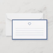 シックモダンとおもしろいの新しいホーム発表 ノートカード (裏面)