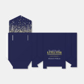 シックモダンなキラキラ小さな星のベビーシャワー フェイバーボックス (折り畳みなし)