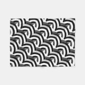 シックモダンなシェフ フリースブランケット (正面(横))