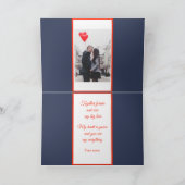 シックモダンなスタイリッシュ可愛いフォトラブバレンタインデー シーズンカード (内部)