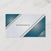 シックモダンなブルーとブルゴーニュ 名刺 (裏面)