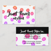 シックモダンなペイカスタムトドット名刺 名刺 (正面/裏面)