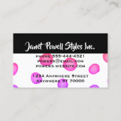 シックモダンなペイカスタムトドット名刺 名刺 (裏面)