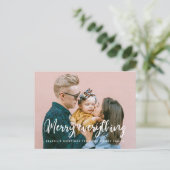 シックモダンなメリーすべて休日の写真 ポストカード (スタンド正面)