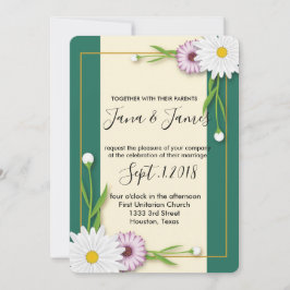 シックモダンなラブ結婚ルス 招待状