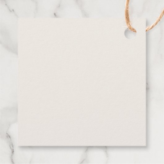 シックモダンなヴィンテージ金ゴールド愛は甘い結婚 フェイバータグ (裏面)