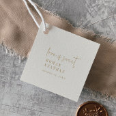 シックモダンなヴィンテージ金ゴールド愛は甘い結婚 フェイバータグ