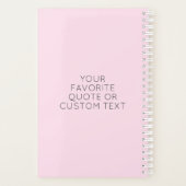 シックモダンな女スタイリッシュ性フローラ犬愛好家 プランナー手帳 (裏面)