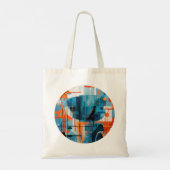 シックモダンな女性、幾何学的な優雅さ トートバッグ (裏面)