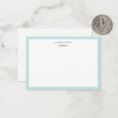 シックモダンな小さな「クイックノートから」カード ノートカード (正面/裏面インサイチュ)