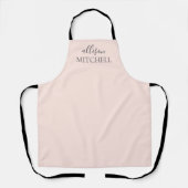 シックモダンな手書き名 エプロン (正面)