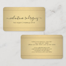 シックモダンな書道ブラックと金ゴールドホイルフェイクス