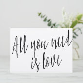 シックモダンな書道「愛さえあれば十分」 (スタンド正面)