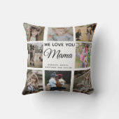 シックモダンな母の日ママ愛ママ クッション (裏面)