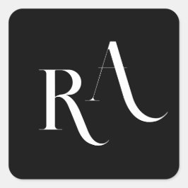 シックモダンな結婚のクラシック スクエアシール