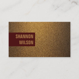 シックモダンな銅グリッター金ゴールド赤ワインのフレーム 名刺