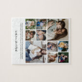 シックモダンな10フォトコラージギフトお母さん ジグソーパズル (横)