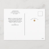 シックモダンな4写真と明るいメリークリスマス シーズンポストカード (裏面)