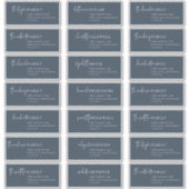 シックモダンな |ネイビーレシピエントゲスト住所 シール (正面)