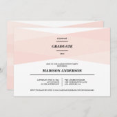 シックモダンな |卒業招待状 招待状 (正面/裏面)