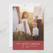 シックモダンな |新年写真年レビュー中 シーズンカード (正面)