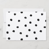 シックモダンな「私のメイド・オブ・オーナー(花嫁付き添い人)になってくれないか」 招待状 (裏面)