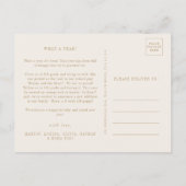 シックモダンな |金ゴールド写真コラージュのクリスマスニュース シーズンポストカード (裏面)