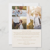 シックモダンな |金ゴールド写真年のレビュー シーズンカード (裏面)