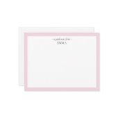 シックモダンな「A Quick Note From」ノートカード ノートカード (正面/裏面インサイチュ)