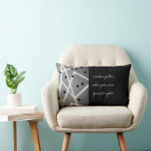 シックモダンに引用文枕の抽象芸術を追加はっきりしたする ランバークッション (椅子)