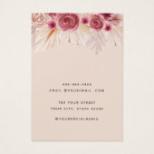 シックモダンアエレガントイヤリングネックレスディスプレイカード (裏面)