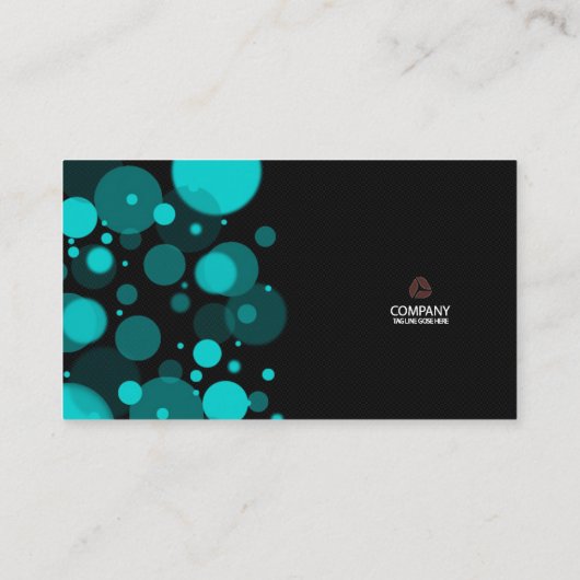 シックモダンアエレガントサークル 名刺 (裏面)